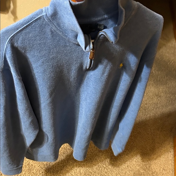 Polo Ralph Lauren Other - Polo Ralph Lauren Light Blue Zip-Up Sweater